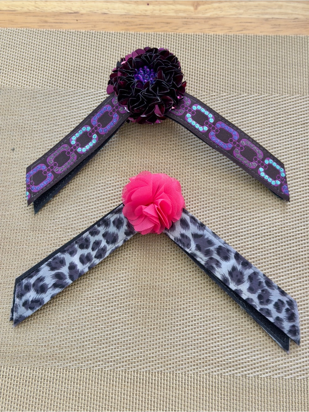 Set of Two Lindsay Phillips Switchflop straps - Pink & Purple